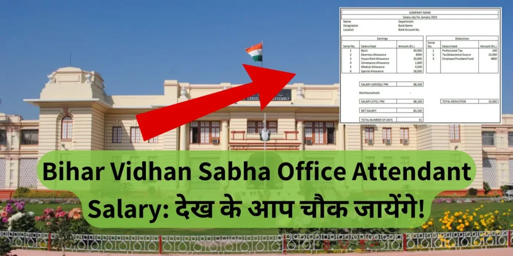 Bihar Vidhan Sabha Office Attendant Salary